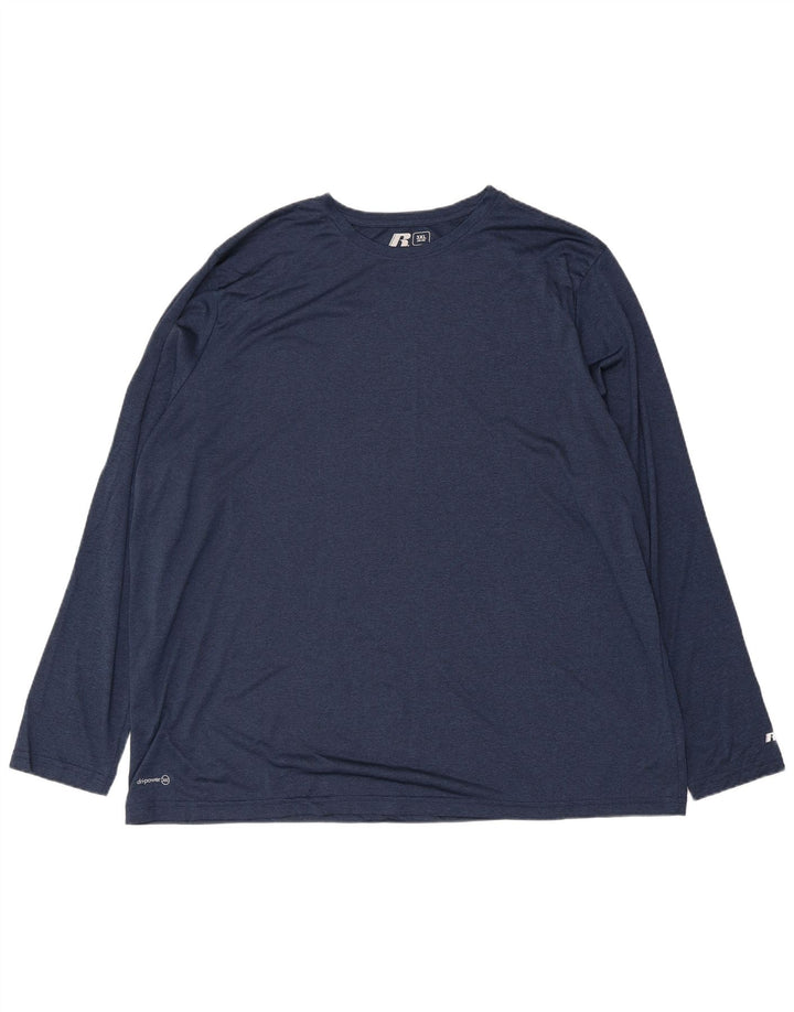 Russell Athletic Haut à manches longues pour homme 3XL Bleu marine Polyester