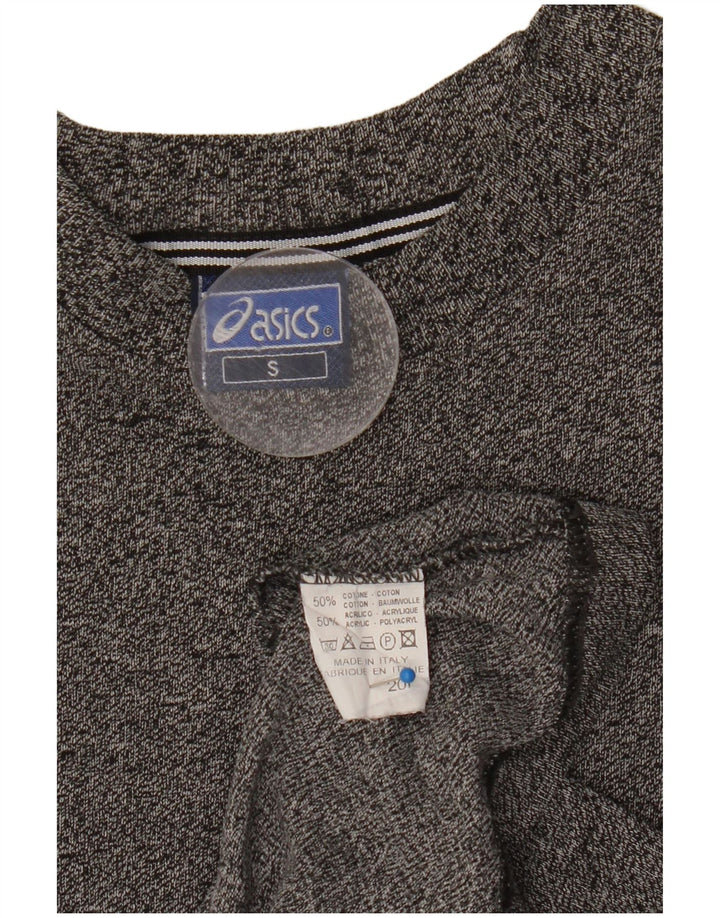 Asics T-Shirt Homme Petit Gris Moucheté Coton