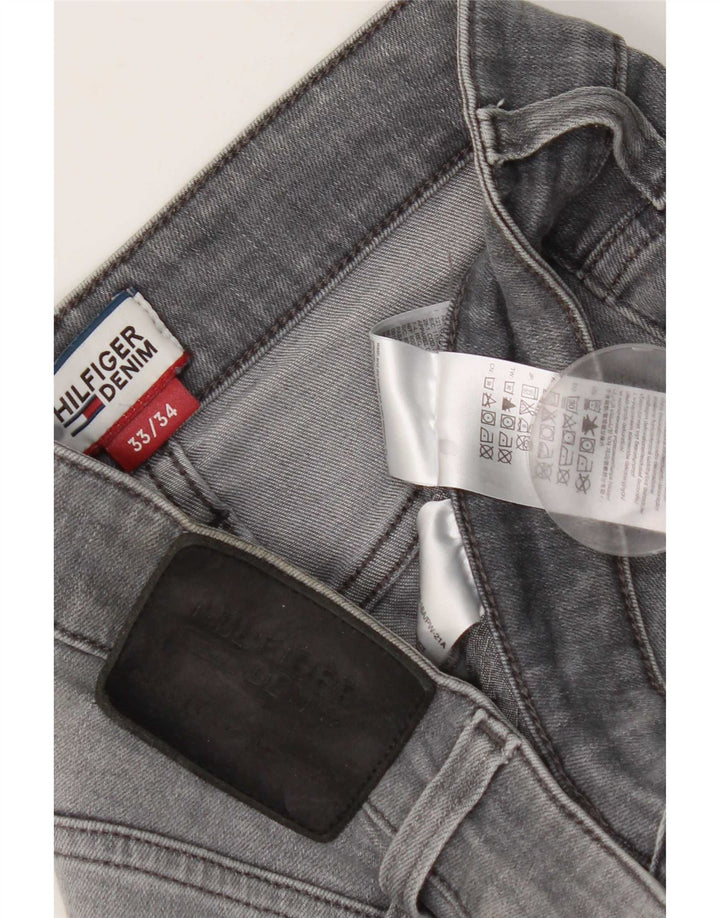 Tommy Hilfiger Jean Slim Homme W33 L34 Gris Coton