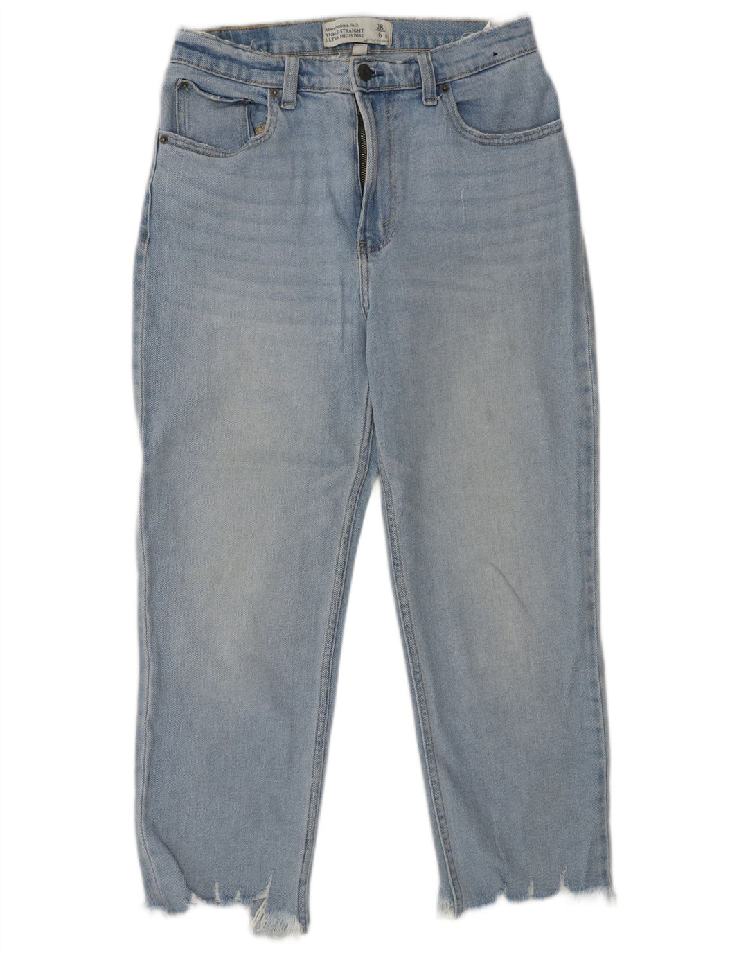 ABERCROMBIE & FITCH Jean droit pour femme US 6 Medium W28 L24 Bleu