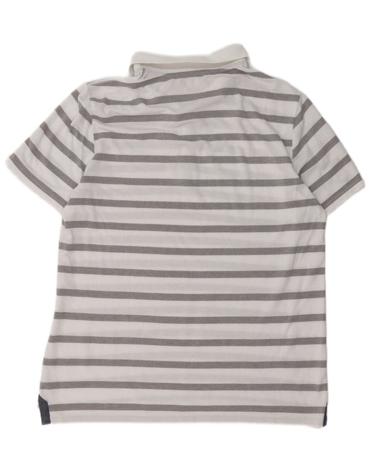 Guess Polo Homme 2XL Blanc Rayé