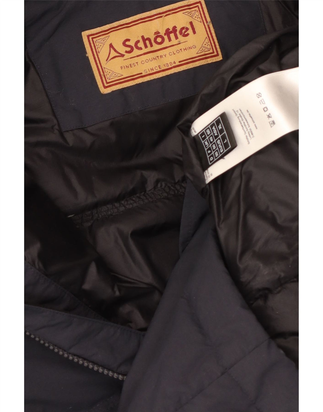 Schoffel Veste matelassée pour homme UK 40 Large Bleu Marine Nylon
