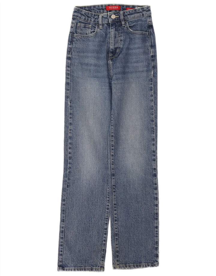 Guess Jean Droit Femme W24 L29 Bleu Coton