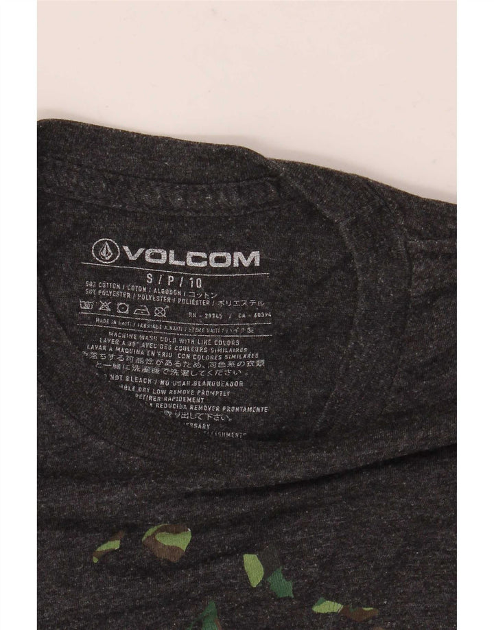 Volcom T-Shirt Graphique Homme Petit Gris Moucheté Coton