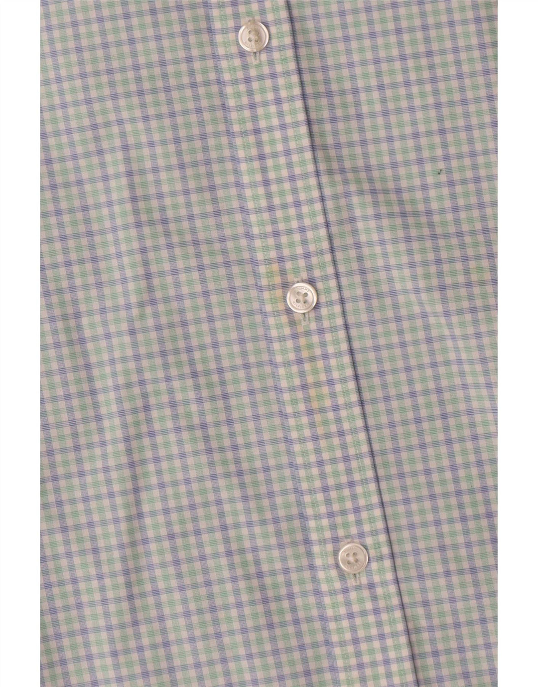 Tommy Hilfiger Chemise athlétique pour homme Taille 15 Coton vichy bleu moyen