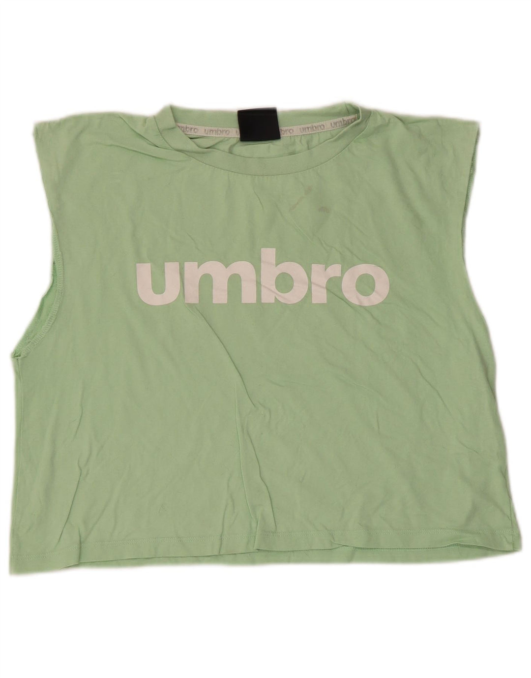 Umbro Débardeur court graphique pour femme UK 14 Large Vert