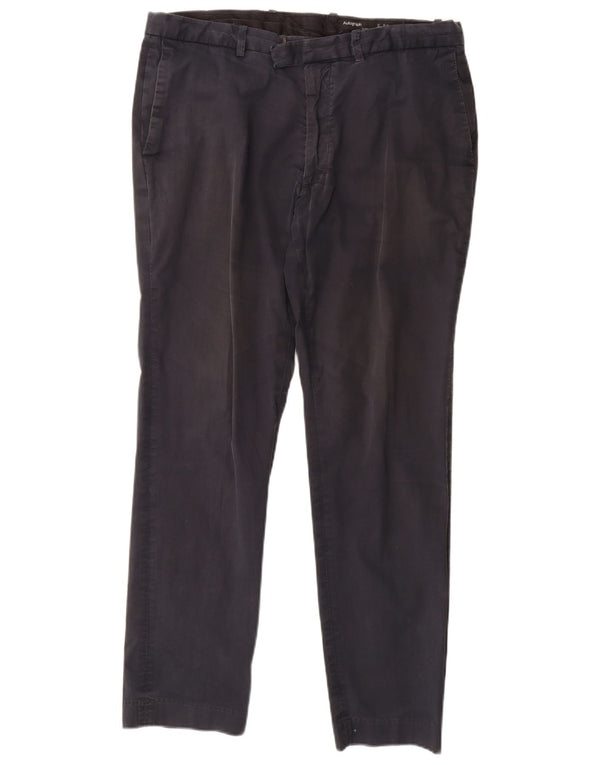 Marks & Spencer Pantalon chino coupe slim Autograph pour homme W36 L31 Bleu marine
