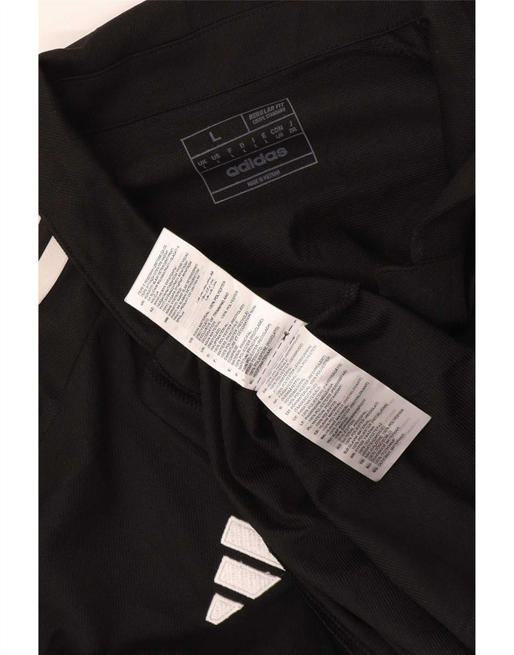 Adidas Homme Aeroready Graphic Regular Fit Polo Grand Noir Polyester