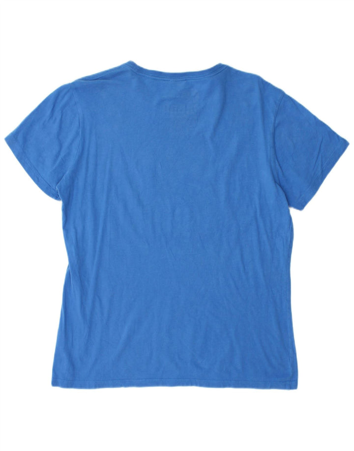 Puma T-shirt graphique pour homme, grand, bleu, coton