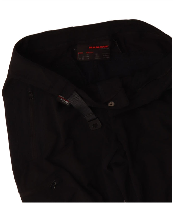 MAMMUT Pantalon cargo droit décontracté pour femme W32 L30 Noir Colourblock