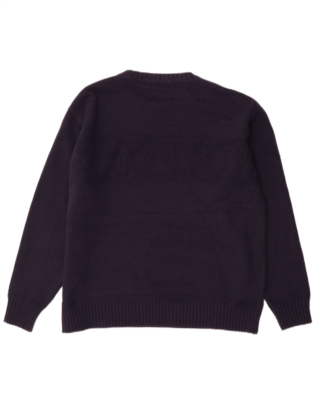 Marks & Spencer Pull col bateau pour homme en acrylique bleu marine Taille L