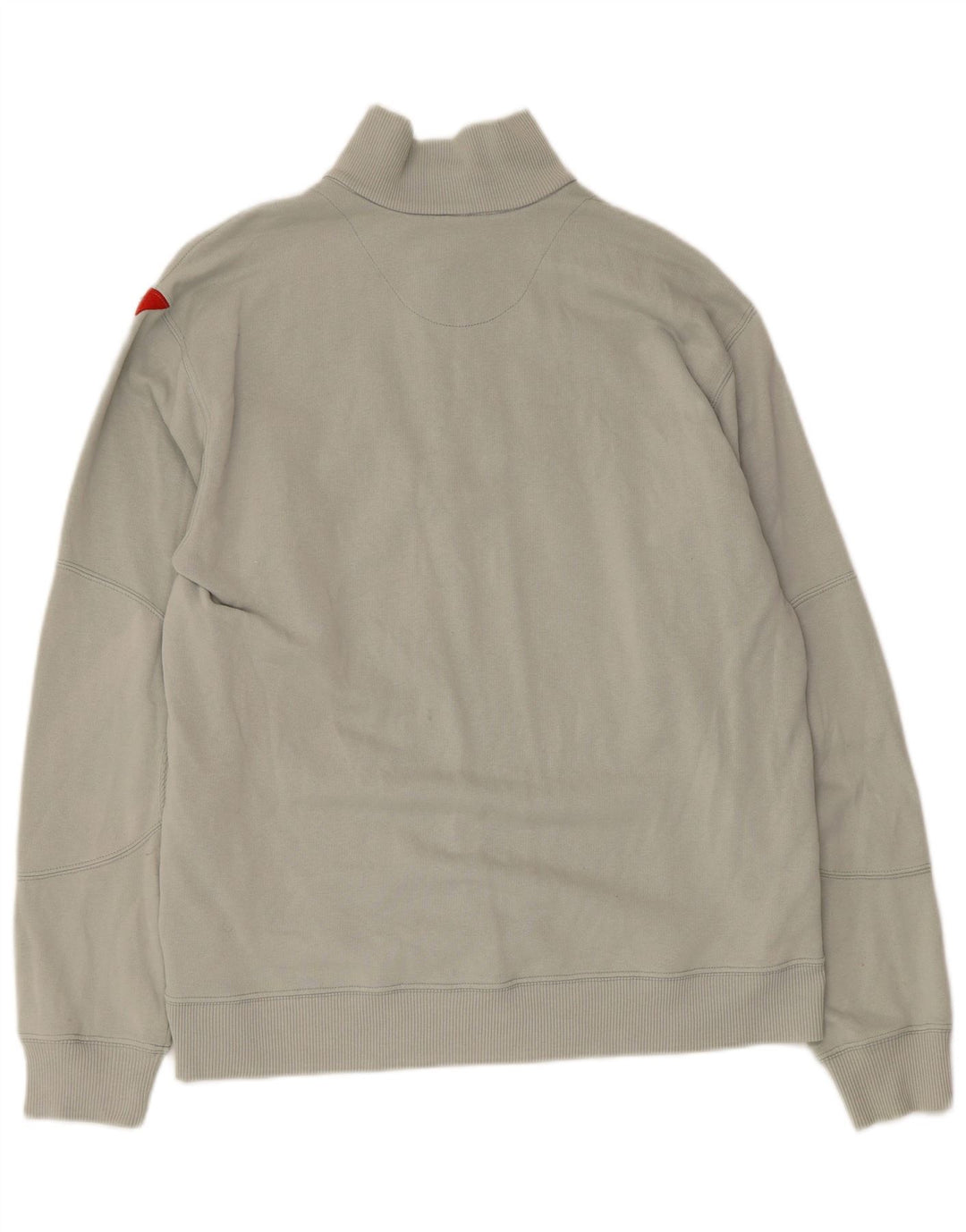DIADORA Sweat-shirt graphique à col zippé pour hommes, grand coton gris