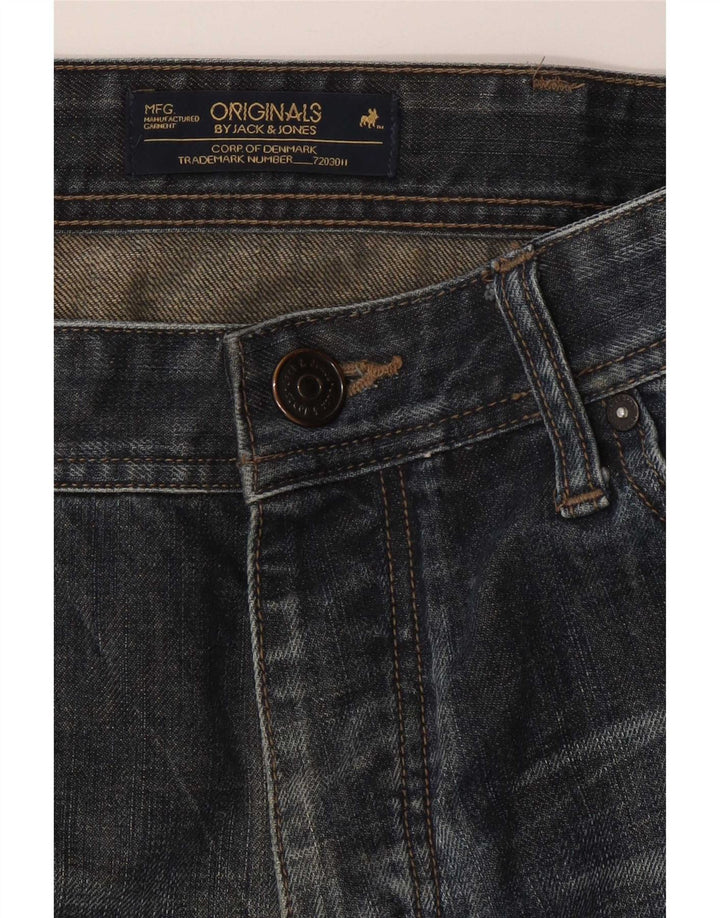 Jack & Jones Jean Droit W34 L31 Homme Bleu Marine