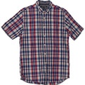 TOMMY HILFIGER Chemise à Manches Courtes New York Fit Homme Bleu Moyen Carreaux