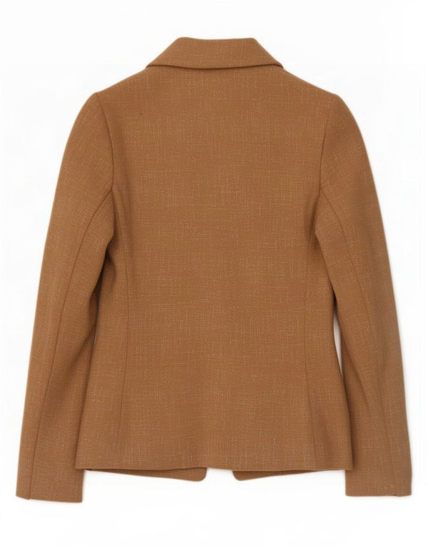 Marks & Spencer Veste blazer surdimensionnée pour femme UK 10 Petit beige moucheté