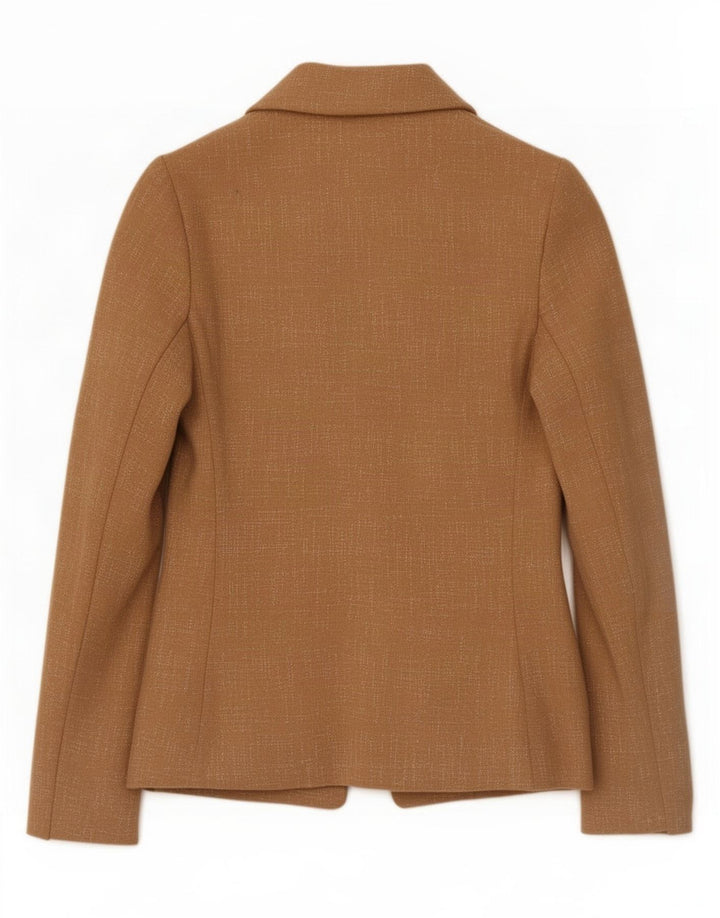 Marks & Spencer Veste blazer surdimensionnée pour femme UK 10 Petit beige moucheté