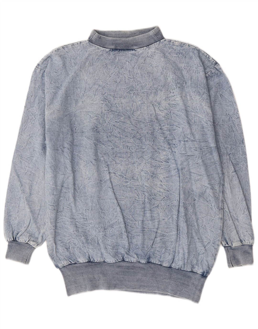 vintage Femme Sweat-shirt surdimensionné Jumper EU 44 XL Coton Bleu