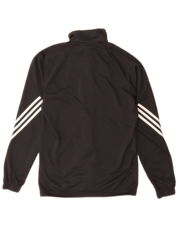 Adidas Hommes Climalite Survêtement Top Veste Petit Noir Polyester