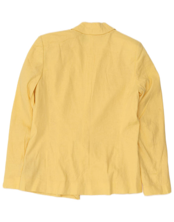 French Connection Veste blazer croisée pour femme UK 6 XS Jaune Lin