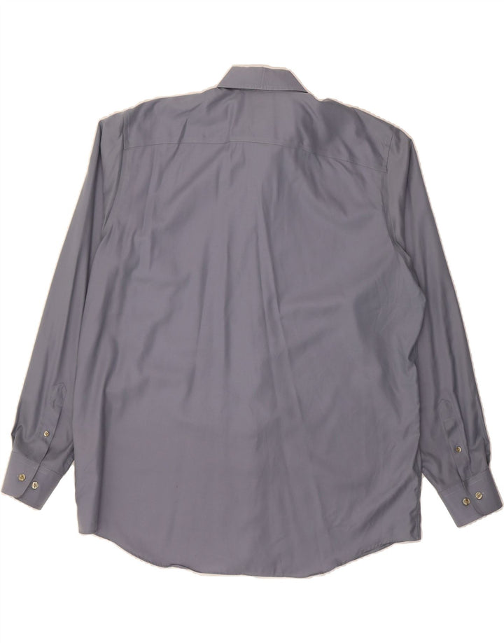 EDDIE BAUER Mens Tall Classic Fit Shirt XL Blue Cotton Vintage Eddie Bauer and Second-Hand Eddie Bauer from Messina Hembry 
