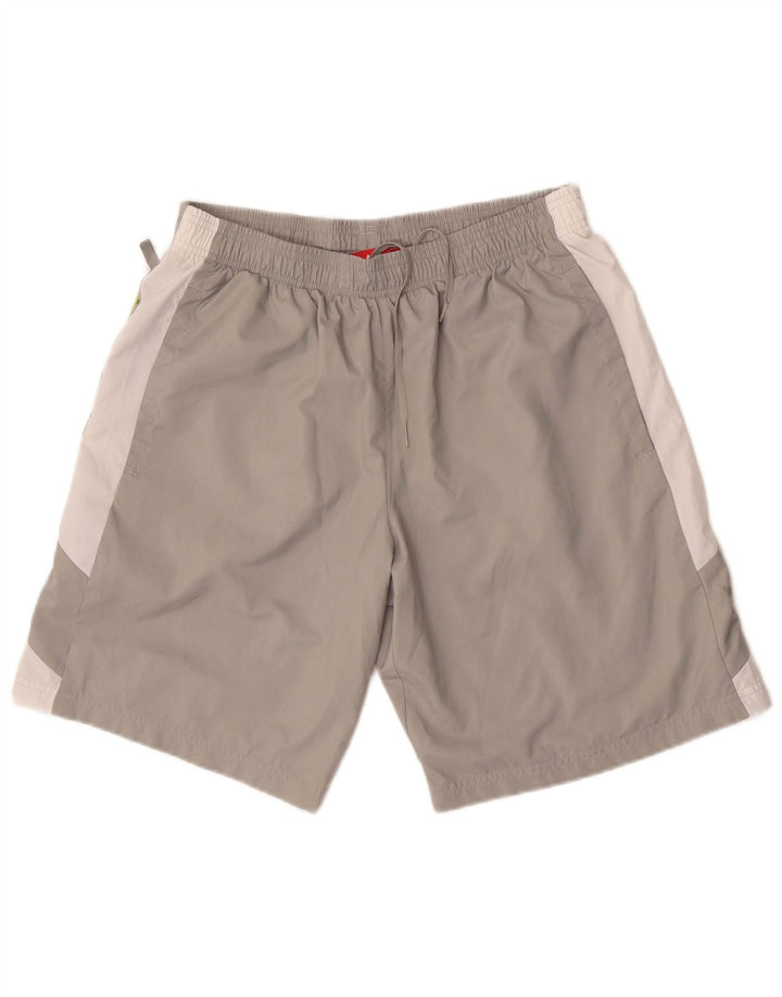 Puma Short de Sport Homme Gris Moyen Colourblock Polyester