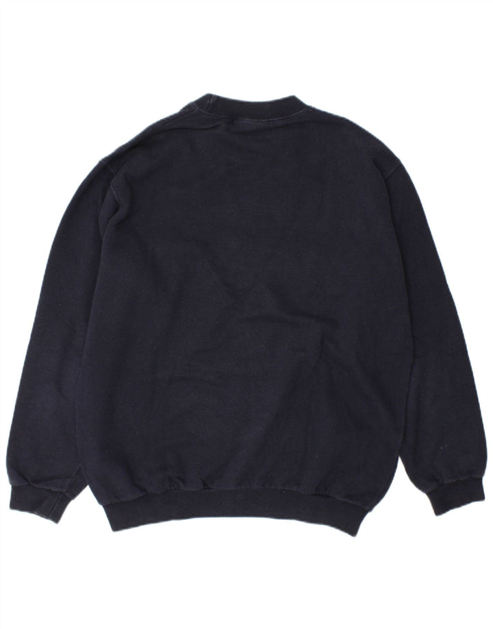 Wrangler Sweat-shirt graphique pour homme en coton bleu marine moyen