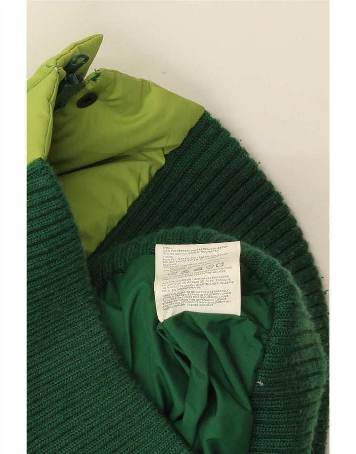 Only Gilet rembourré pour femme UK 10 Small Vert Colorblock Polyester