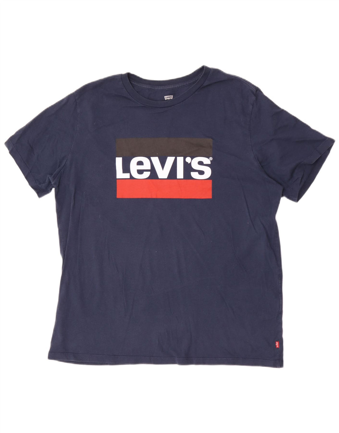 Levi's T-Shirt Standard Fit Graphic Homme Bleu Marine Large