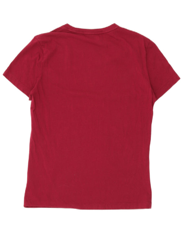 CALVIN KLEIN JEANS T-Shirt Graphique Homme Coton Bordeaux Moyen