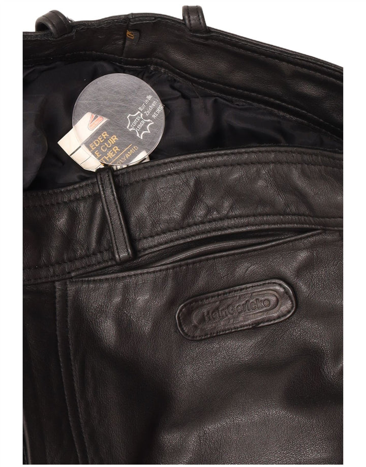 Hein Gericke Pantalon en cuir pour homme EU 50 Medium W30 L33 Cuir noir