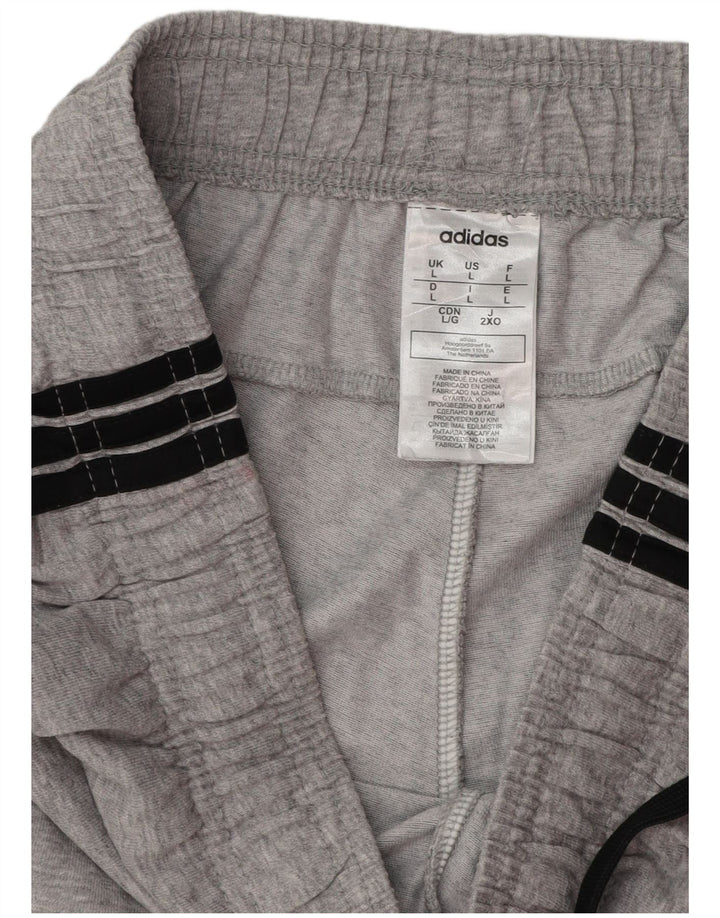 Adidas Pantalon de survêtement pour homme UK 16 Large Gris Coton