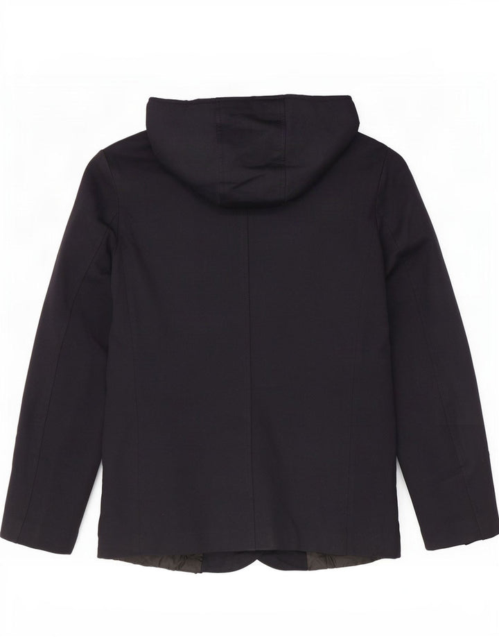 Zara Veste utilitaire à capuche pour homme UK 38 Bleu marine moyen
