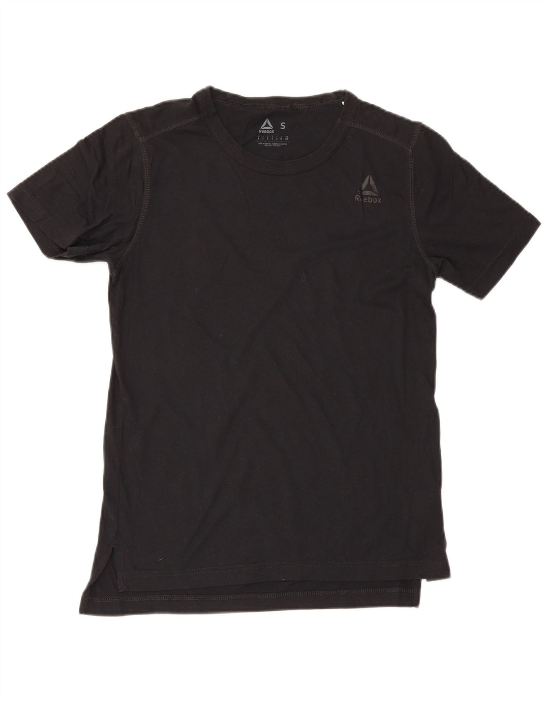 Reebok T-Shirt Homme Haut Petit Noir Coton
