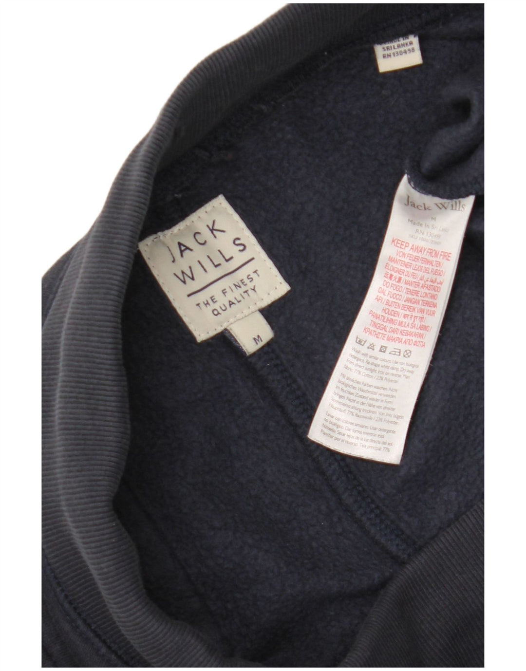 Jack Wills Short de Sport Homme Bleu Marine Moyen en Coton