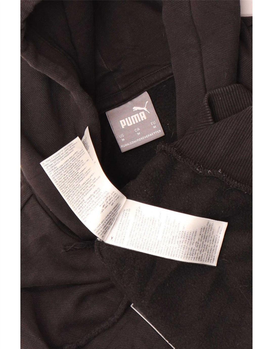Puma Pull à Capuche Graphique Homme Noir Moyen Coton