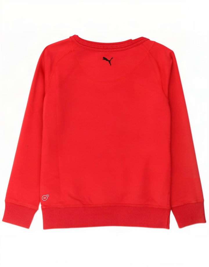 Puma Sweat-shirt graphique pour femme UK 10 Petit coton rouge