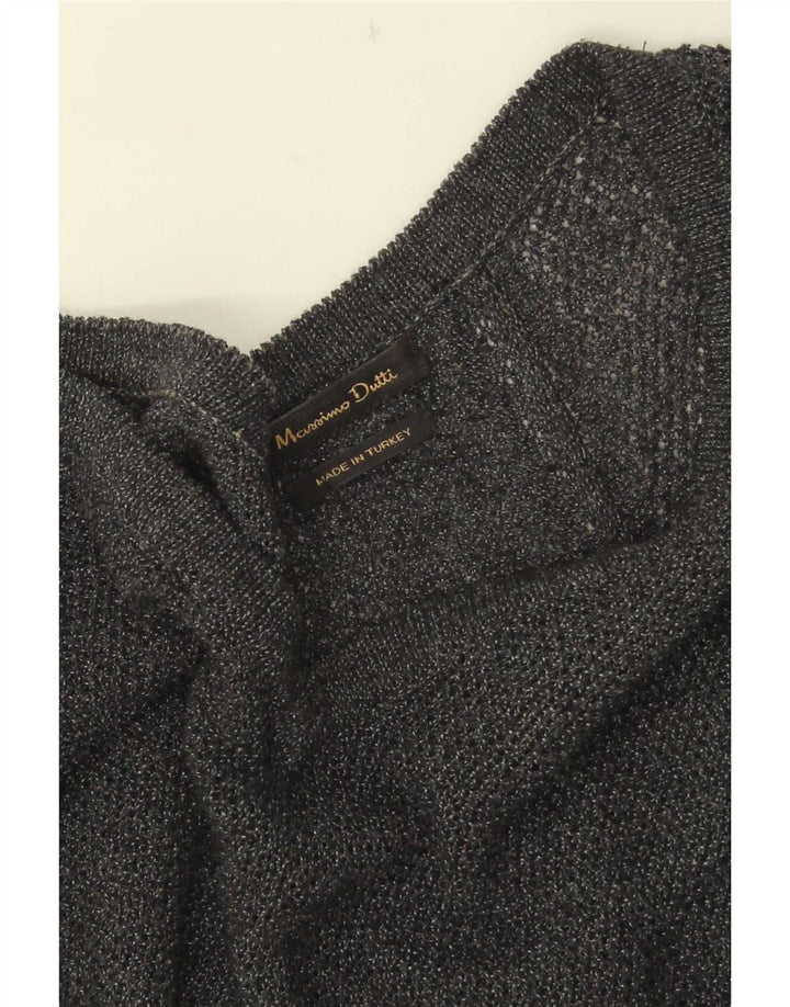Massimo Dutti Robe pull pour femme UK 14 Gris moyen
