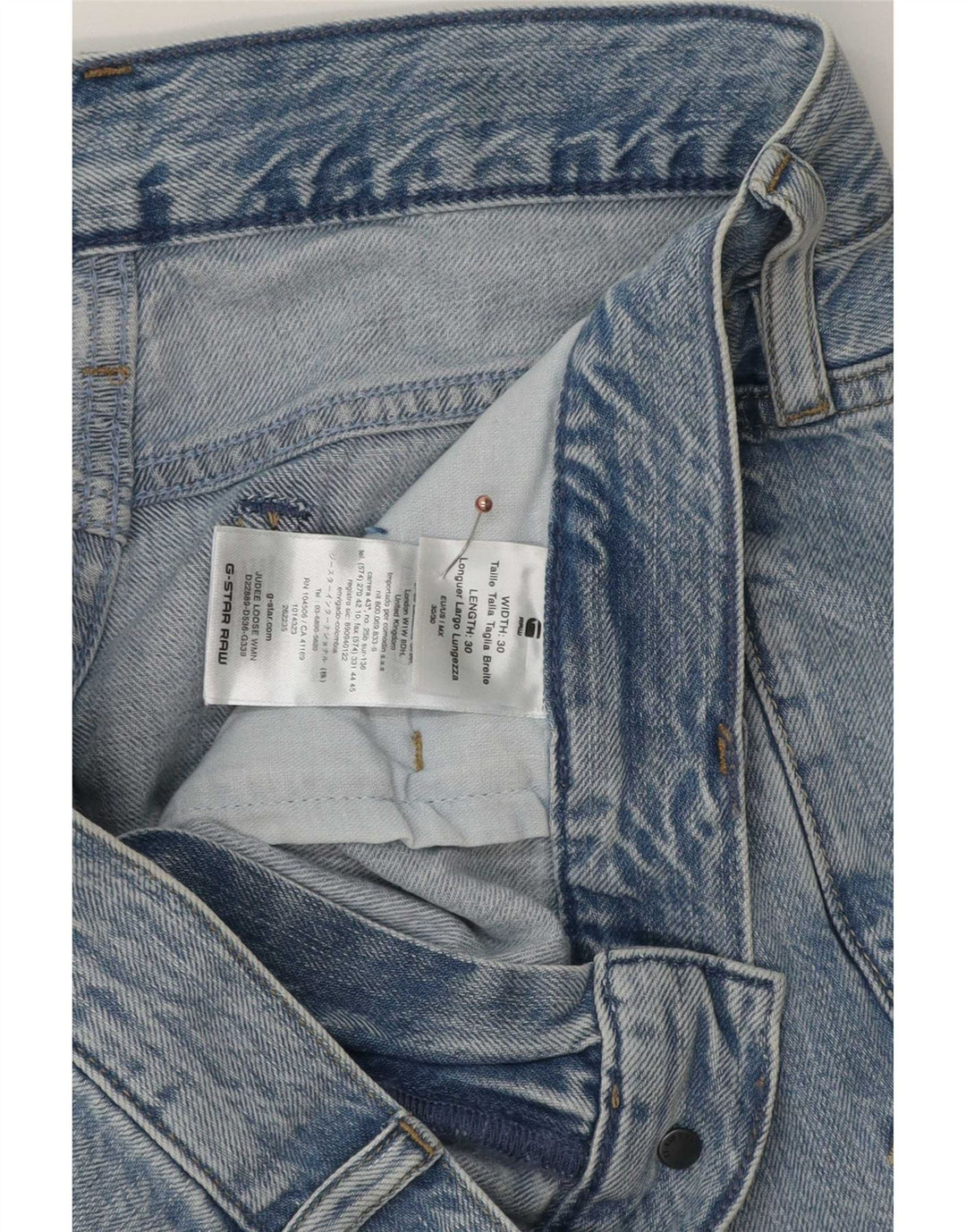 G-Star Jean Loose Judee Homme W30 L30 Bleu Coton
