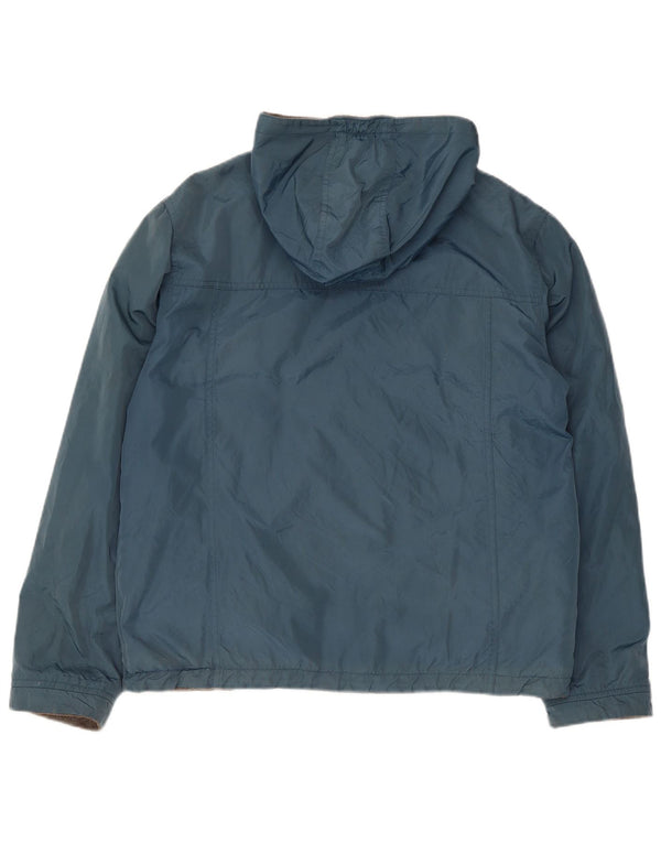 Woolrich Veste réversible à capuche pour garçon 13-14 ans Bleu Nylon