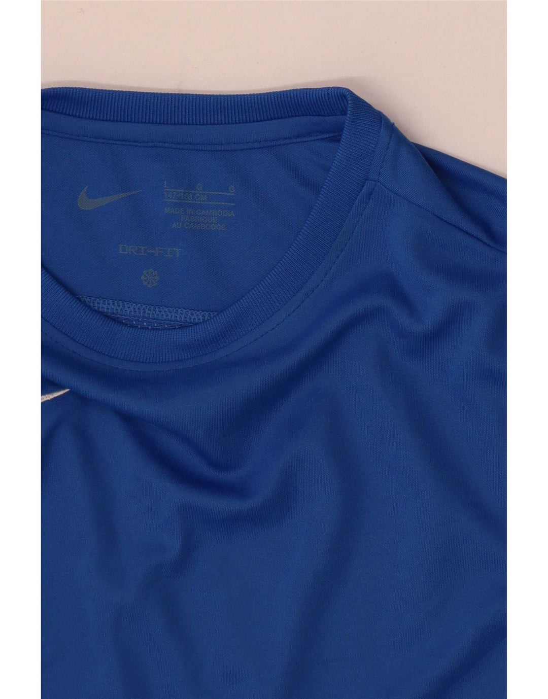 Nike Garçon Dri Fit Haut à manches longues 12-13 ans Grand Bleu