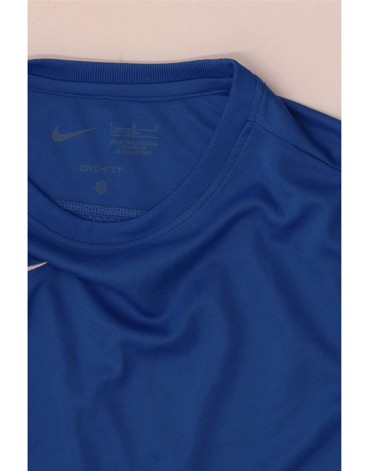 Nike Garçon Dri Fit Haut à manches longues 12-13 ans Grand Bleu