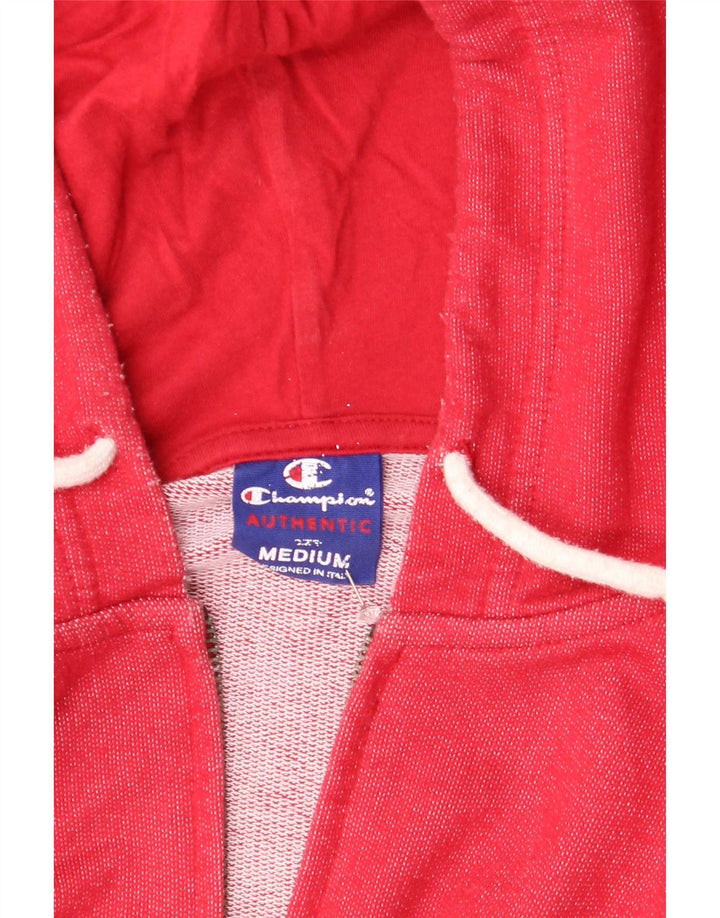 Champion Pull à Capuche Zippé Homme Rouge Moyen Coton