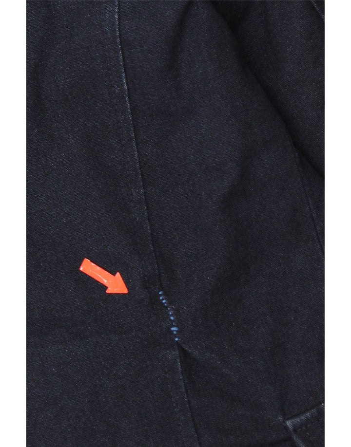 Zara Caban Homme UK 36 Petit Coton Bleu Marine