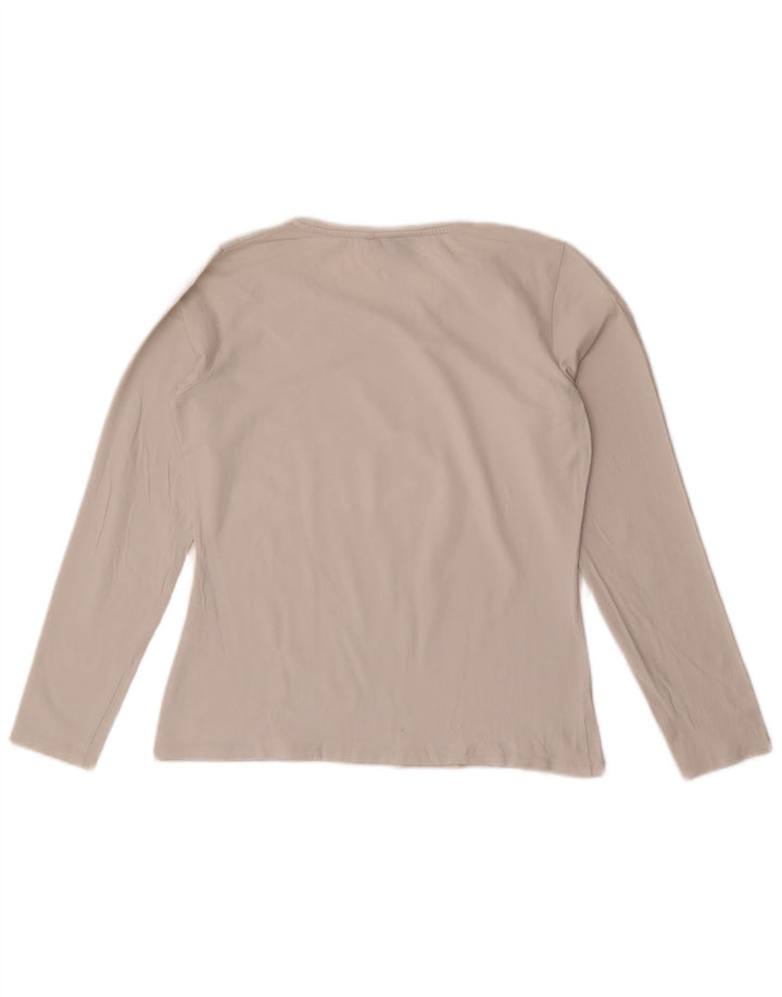 Gant Haut à manches longues pour femme UK 14 Large Blanc Coton