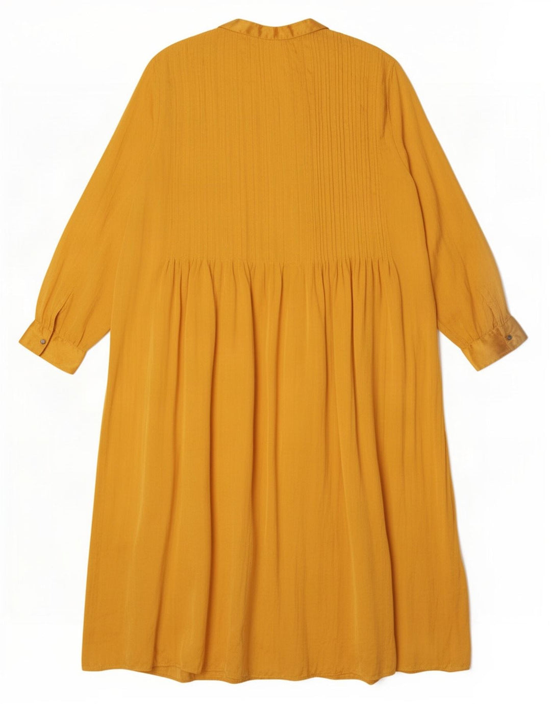 Zara Robe Chemise Femme UK 20 2XL Jaune Polyester