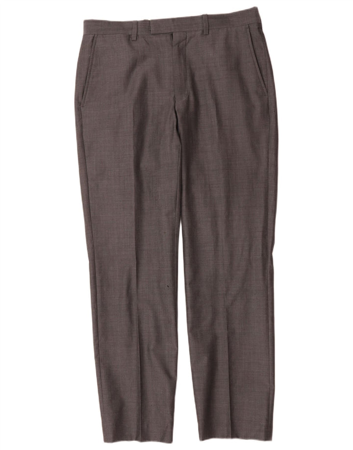 Marks & Spencer Pantalon de costume droit autographe pour homme W32 L31 Gris laine