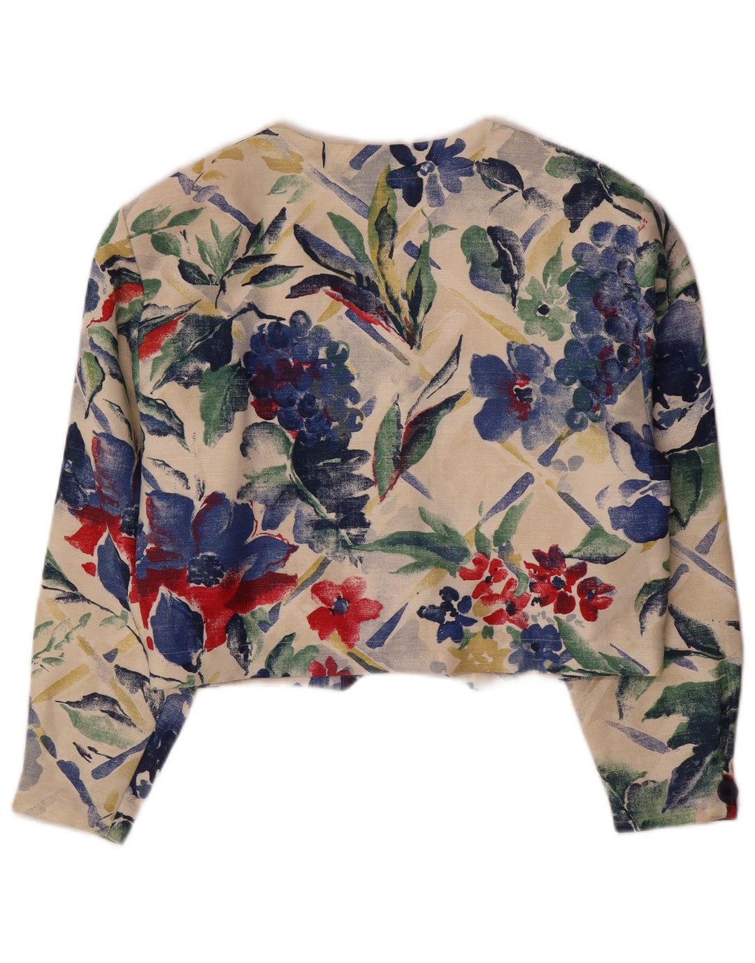 BONITA Veste blazer courte à 4 boutons pour femme UK 10 Petit motif floral multicolore