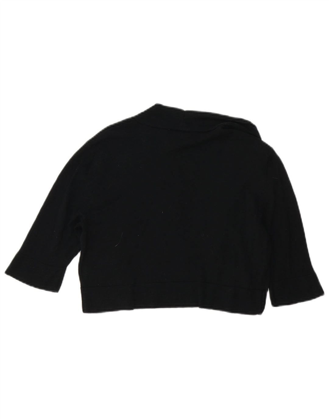 Mossimo Pull boléro ouvert à manches courtes pour femme UK 12 en coton noir moyen