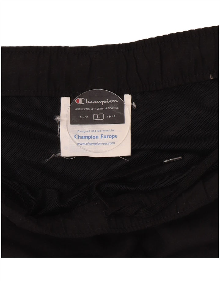 Champion Short de sport pour homme Large Noir Polyester