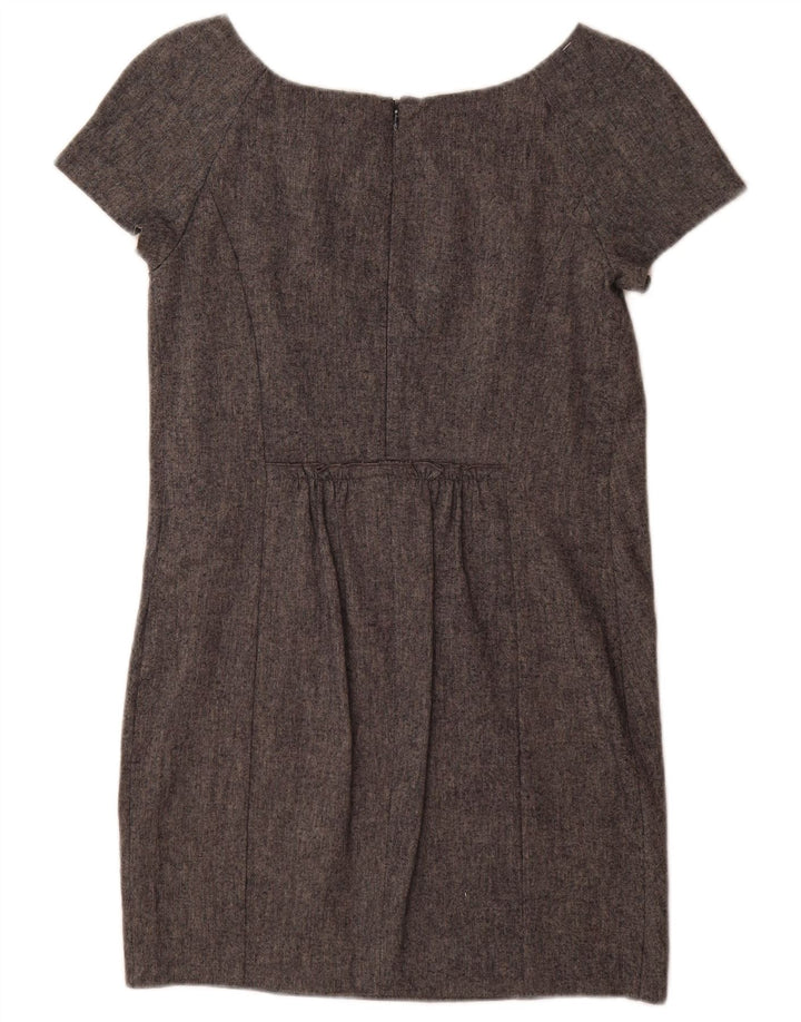 Zara Womens Shift Dress UK 6 XS Gris Moucheté Viscose
